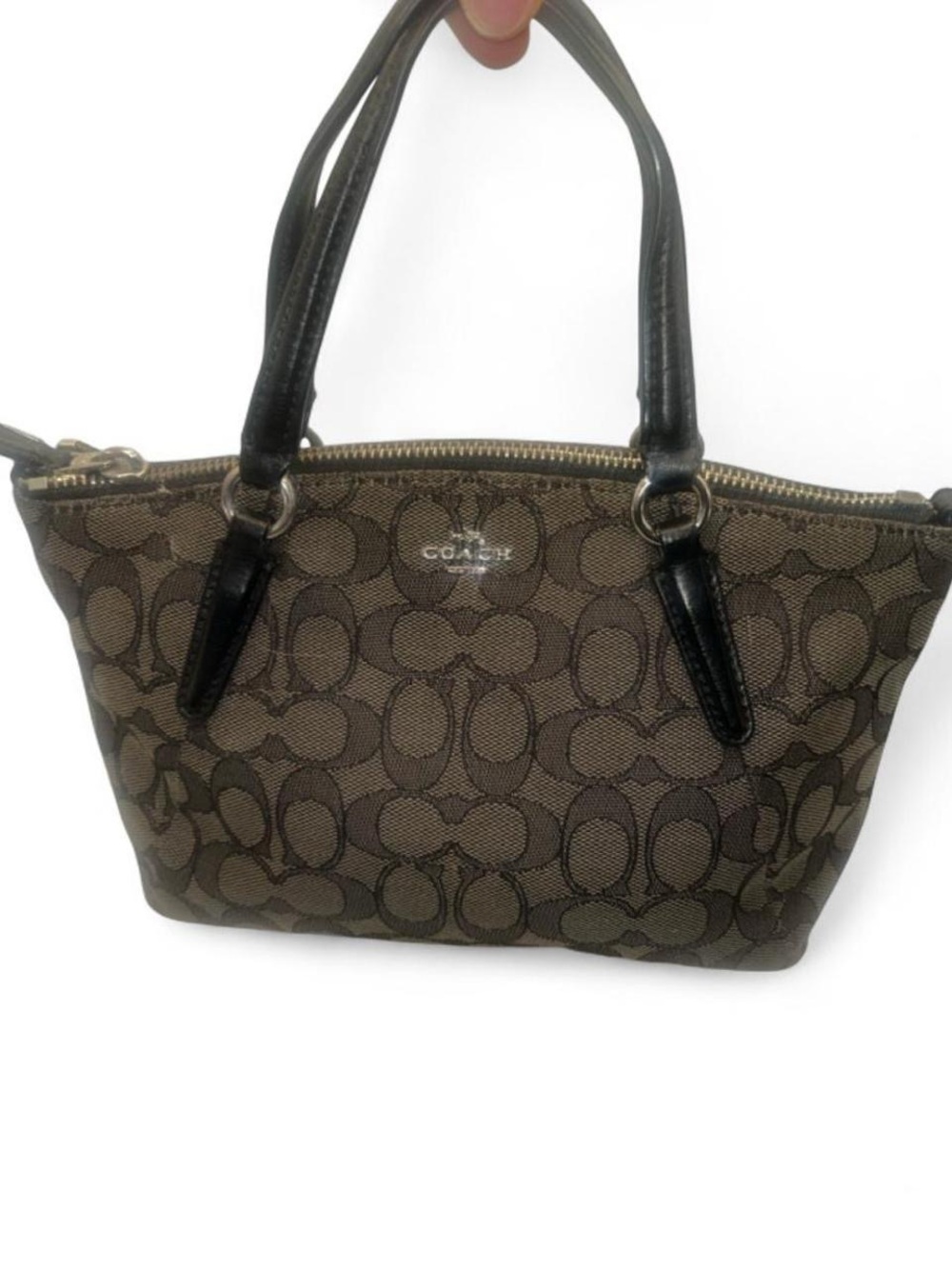 Coach Signature C Jacquard Mini Tote Bag